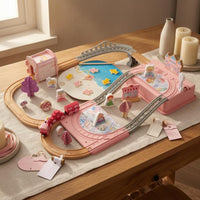 Princess Train Set Wooden Train Rail Set Safe
