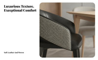 Upholstered Armchair Minimalist Design Dining Chair Modern Aesthetic