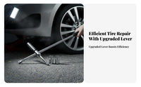Labor-Saving L-Shaped Lug Nut Wrench Long-Lasting Car Tire Changing Tool High Rotational Force for Roadside Emergency, Garage