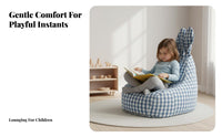 kids' Bean Bag Chair Nordic the childrene creature Character Pouf Comfortable Seating launderable Cover for Parents