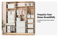 Wheeled Storage container with Lid Large Capacity Wheeled Latch Box Lidded long-premiering for Students, homeowners