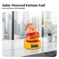 Wobbling Fortune God Solar Dashboard Decor, Creative Car Lucky Decor