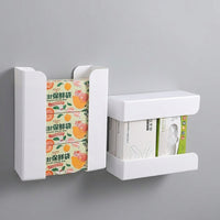 Refrigerator Organizer for Families, Wall Mounted Kitchen Tissue and Split Wet Wipe Dispenser