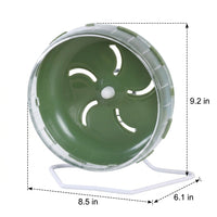 Hamster Wheel with Stand, Silent Running Wheel for Hamster Exercise, Quiet Syrian Hamster Running Surface, Small Pet Toy Gear
