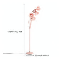 Flower Floor Lamp Modern Floral Floor Lamp Slim Sculptural for Readers, Living Room, Bedroom