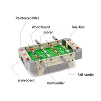 Wooden Tabletop Foosball Game for Kids