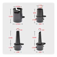 4 Pieces Paddleboard Pump Adapter  Airtight Multi-Function Inflation Adapter Lightweight and Portable Air Mattress Pump Nozzle Set