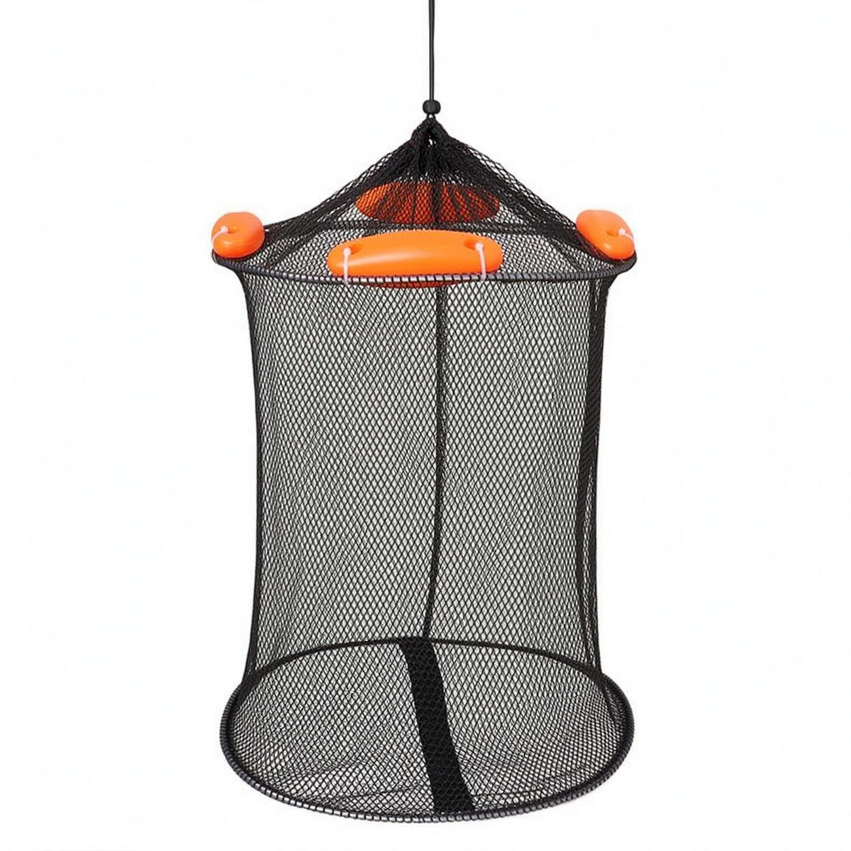 Reinforced Base Cylindrical Keepnet Conical Top Mesh Keepnet