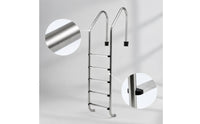 5-Step Pool Ladder Rust Resistant Swimming Pool Ladder with Handrail Easy to Install for Contractors, Backyard Pools