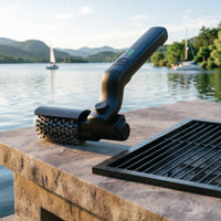 Electric Bbq Brush Stainless Steel Bristles Electric Grill Brush Adjustable Head