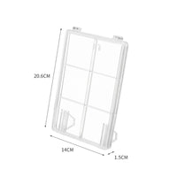 Tabletop Display Case with Compartments Sturdy Organizer Long-Lasting