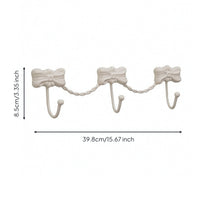 Wall Hook Rack with Bows Modern Coat Rack with Ball Tips Rounded for Bedroom