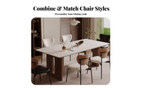 5 Pieces Modern Design Pedestal Table with 4 Chairs Light Luxury Aesthetic Dining Room Set Minimalist design Household Furniture Sturdy Build for Apartment Dwellers, Families, Homeowners, Small Spaces, Kitchen, breakfast corner, Home