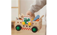 Educational Bus Toy Fine Motor Skills Wooden Screw Toy Educational Busy Activity Board for Preschool