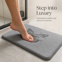 Absorbent Non-Slip Bathroom Mat for Toilet, Shower, and Vanity Areas