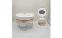 Transparent Resin Degassing Chamber Cylindrical Degassing Chamber with Lid Bubble-Clear Compact for Hobbyists, Crafters, Workshops, Studios