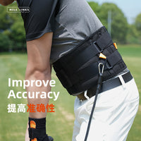 美乐 高尔夫金腰带 挥杆练习器矫正手腕姿势左右曲球 golf 护腰