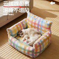 花边狗窝四季通用中小型犬猫咪适用宠物床垫可拆洗多巴胺宠物沙发