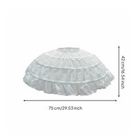 Hoop Petticoat Three Hoop Hooped Underskirt Ruffled Hem for Weddings