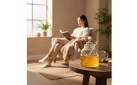 Wide Mouth Honey Jar with Dipper Ribbed Honey Jar with Lid Clear Glassware Transparent for Tea Station, Breakfast Table