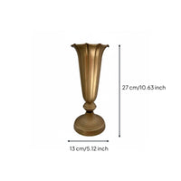 Gold Goblet Vase Elegant Metal Flower Vase Easy to Clean for Wedding