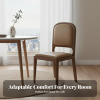 Upholstered Backrest Chair Nordic and Aesthetic Dining Seat Minimalist Design Easy to Clean for Restaurant Owners, Residents