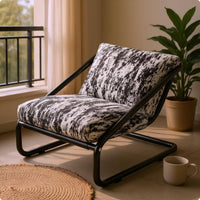 Armless Lounge Chair Padded Reclining Lounge Chair Upholstered Lounger