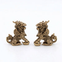 Metal Figurines Antique Style Tabletop Ornaments Vintage for Office, Living Room