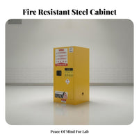 Hazard-Resistant Resistant Cabinet Double-Walled Construction Cabinet Fire Resistant Harmful Material Locker for Factory Workers, Researchers