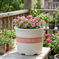 Plant Pots and Flower Pots, Round Resin Planter for House Plants, Heavy Duty Gardening Pot, Simple Nordic Style Floor Standing Indoor Container