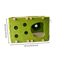 Felt Cat House Multi-Opening Cat Hideout Private Hideaway Stylish for Apartment