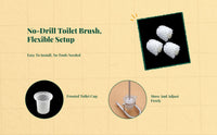 Toilet Brush: Glass Base