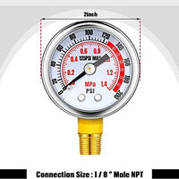 Brass Combination Valve with Gauge and Hose for Air Pump