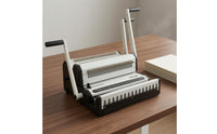 Document Punching and Wire Binding Machine Multi-Function Manual Wire Binding Machine Heavy-Duty Manual Book Binder