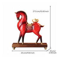 Horse Statue Polished Finish Horse Figurine Decor Decoration for Office