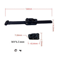 Roller Skate Buckle Strap Assembly Toothed Roller Skate Buckle Strap