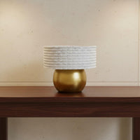 Gold Hollow Vase Glossy Finish Home Decor Easy to Clean for Hotel