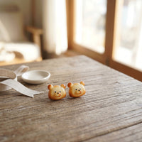 Non Pierced Earrings Cute Bear Earrings Playful Ear Clips for Girls