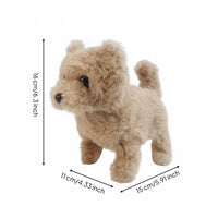Walks and Barks Walking Stuffed Dog Realistic Movements Walking Barking Puppy Toy Pretend Play for Children, Toddlers