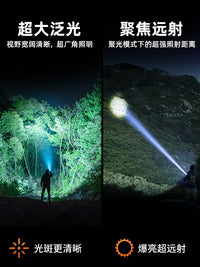 神火手电筒强光充电式超亮登山户外迷你便携家用耐用小型2026新款