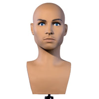 PVC Male Wig Head Mannequin for Display