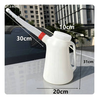 Oil Jug with Spout Built-in Handle Plastic Oil Jug Wide Opening