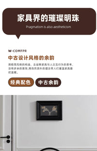 餐椅法式复古实木羊羔绒佐拉凳子家用卧室小户型圆球梳妆软包椅子 经典黑豹纹布
