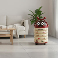 Trash Can Large Capacity Wheeled Trash Bin with Lid