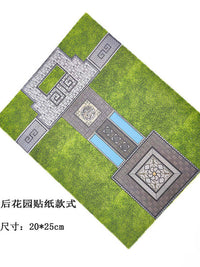 方寸景人行马路庭院后花园模型贴纸PVC板材沙盘建筑模型制作材料