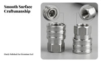 Female Thread Stainless Steel Connector Cylindrical Stainless Steel Pressure Washer Adapter