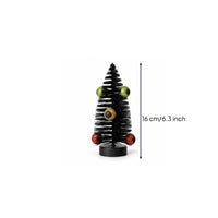 Black Halloween Tree Glittery Decorative Figurine Seasonal for Party