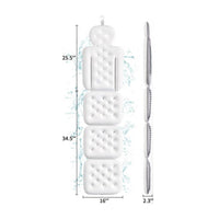 3 Pieces Full-Body Bath Cushion Soft Bathtub Cushion Set Thick Profile