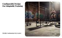 Progressive Height Plyometric Jump Box Stackable Plyometric Box Space-Saving Design Fitness Equipment Non-Slip Surface for Gym-Goers, Professionals, Beginners, Strength Conditioning