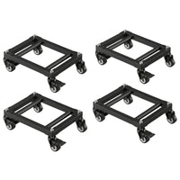 4 Pieces Vehicle Mover with Swivel Casters Compact Steel Vehicle Wheeled for Mechanics